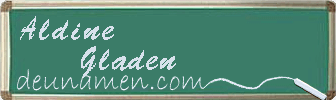Aldine Gladen Visitenkarte